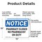 Signmission Pharmacy Closed No Pharmacist On Duty, 14 in W x Rectangle, Aluminum OS-2PACK-NS-A-1014-L-17260 - alternate 4
